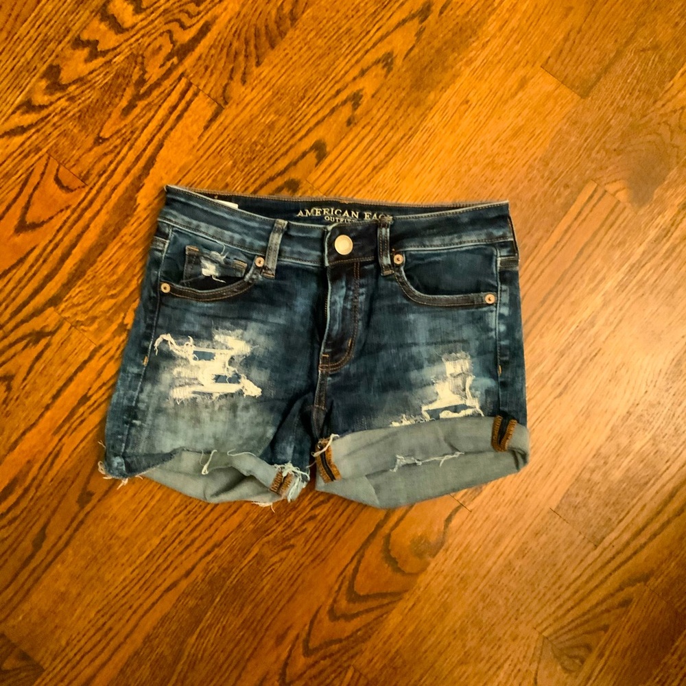 Ripped Jean shorts
